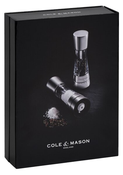 COLE & MASON Комплект мелнички за сол и пипер “DERWENT“ - 19 см. - с механизъм за прецизност