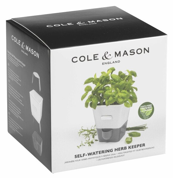 COLE & MASON Самополиваща се кашпа за зелени подправки или цветя