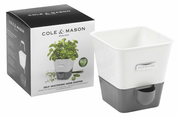 COLE & MASON Самополиваща се кашпа за зелени подправки или цветя