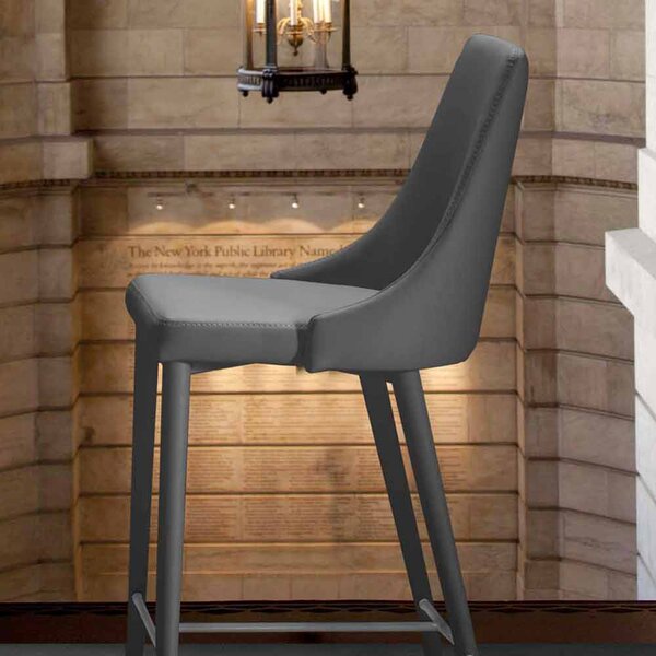 БАР СТОЛ LaSeggiola SINFONIA STOOL 518 ECO LEATHER TITANIUM