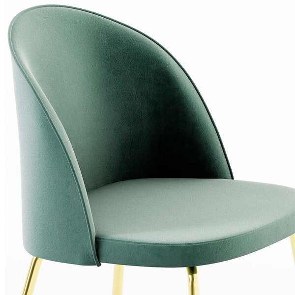 Трапезен стол LaSeggiola LULU 304 VELVET VERDE BOSCO