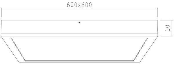 APLED - LED Повърхностен панел QUADRA LED/40W/230V дъб