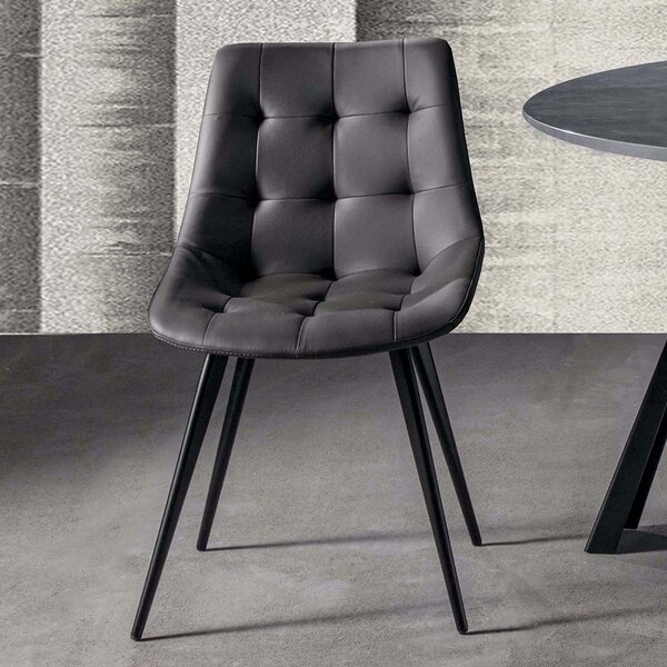 ТРАПЕЗЕН СТОЛ LaSeggiola CARNABY 4G 253 ECO LEATHER GRIGIO TITANIO