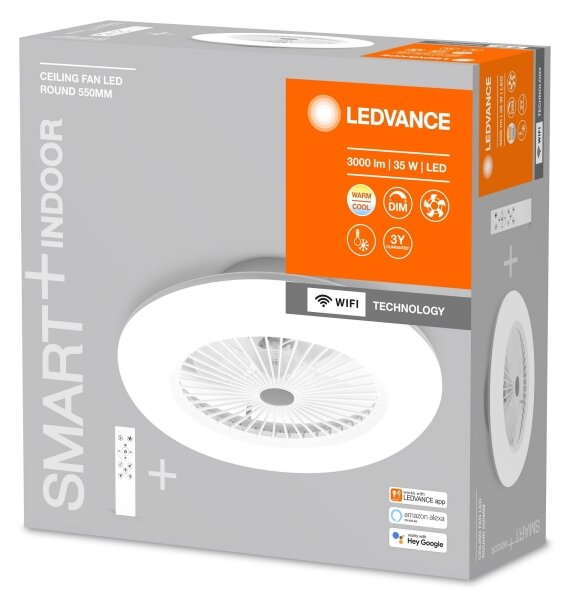 Ledvance -LED Димируема лампа с вентилатор SMART+ LED/35W/230V Wi-Fi + д.у