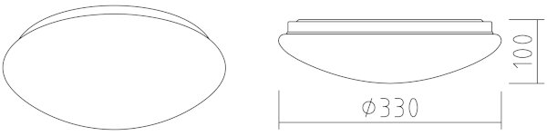 APLED - LED Лампа за баня със сензор LENS LED/16W/230V IP44 2700-6500K