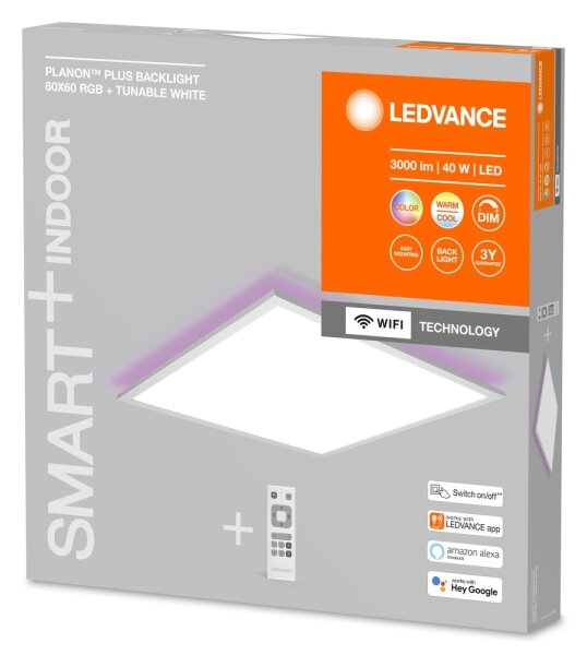 Ledvance - LED RGBW Димируем панел SMART+ PLANON LED/40W/230V Wi-Fi + д.у