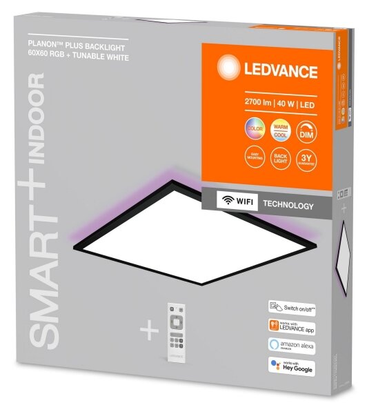 Ledvance - LED RGBW Димируем панел SMART+ PLANON LED/40W/230V Wi-Fi + д.у