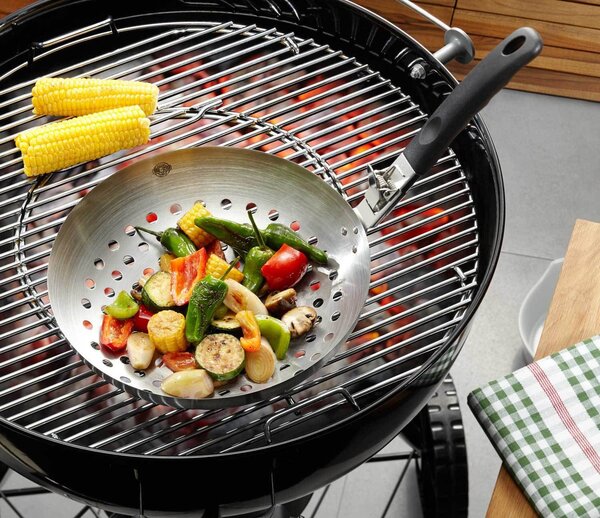 GEFU Уок тиган за барбекю с мобилна дръжка BBQ