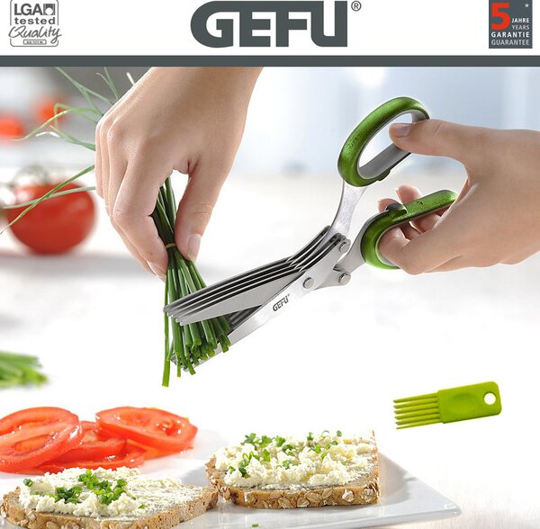 GEFU Ножица за подправки CUTARE - цвят зелен