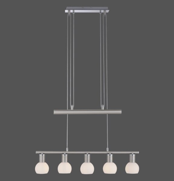 Leuchten Direkt 11939-55 - Висящ полилей BENEDIKT 5xE14/40W/230V