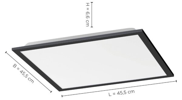 Leuchten Direkt 14755-18 - LED Димируема плафониера FLAT LED/28W/230V + д.у