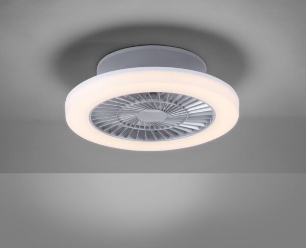 Leuchten Direkt 14645-55 - LED Лампа с вентилатор LEONARD LED/27W/230V