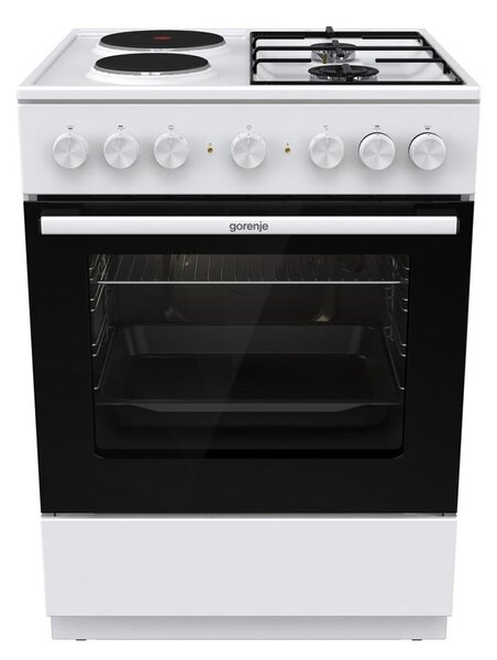 Готварска печка Gorenje GK6B40WG, клас A, 71л. обем, 4 нагревателни зони, AquaClean, FrozenBake, FastPreheat, бяла