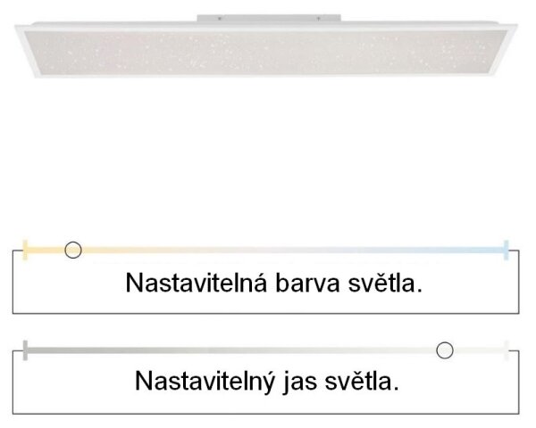 Leuchten Direkt 14762-16 - LED Димируема лампа STARRYFLAT LED/36W/230V + д.у