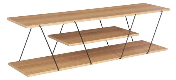 ТВ Шкаф TARS сонома-черен цвят 120x30x33см