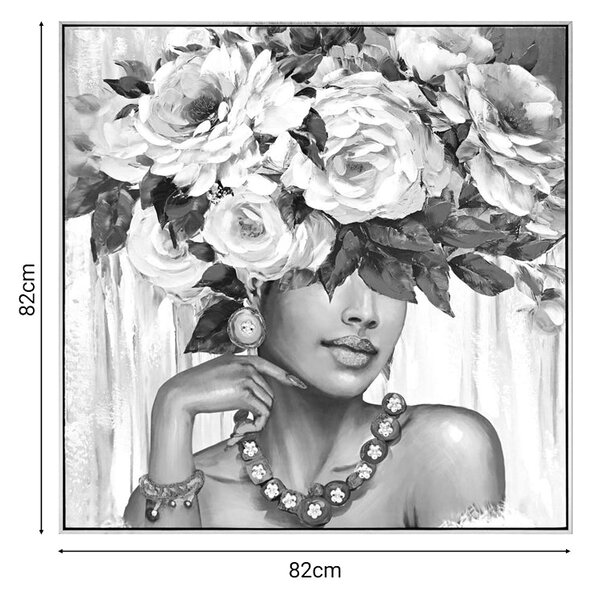 Платно за стена Flowergirl 82x4,5x82cm
