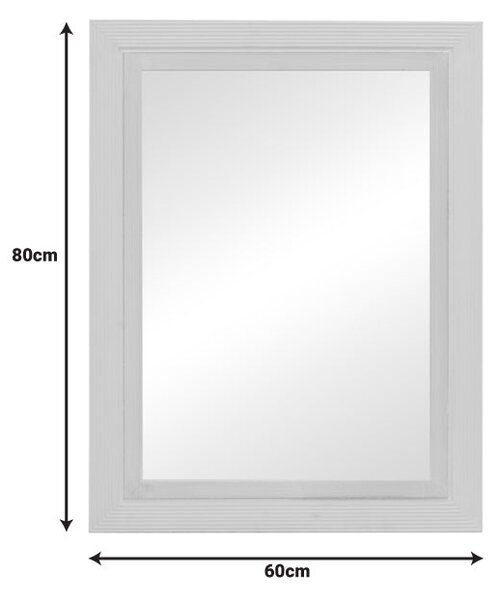 Огледало Joliene естествено-античен бял цвят мдф 60x80x2.1см