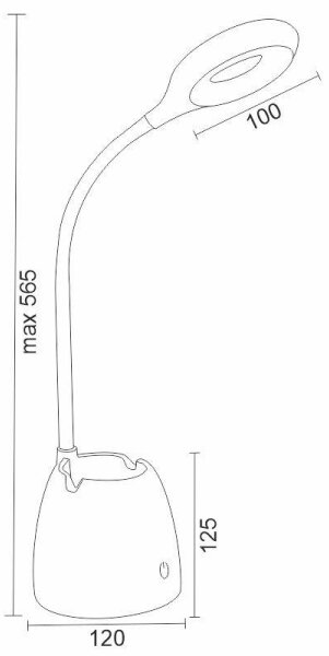 LED Димируема сензорна настолна лампа ALEXA LED/5W/230V