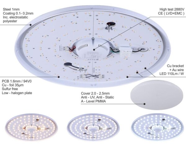 LED Димируема лампа STAR LED/50W/230V 2700-6500K + дистанционно