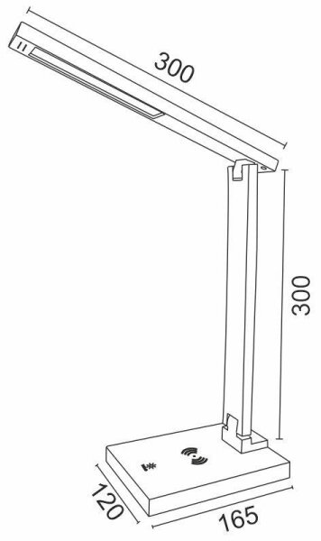 LED Димируема сензорна настолна лампа с безжично зареждане LISA LED/5W/230V + USB