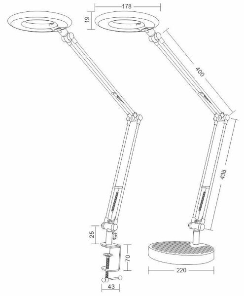 LED Настолна лампа BIANCA LED/8W/230V