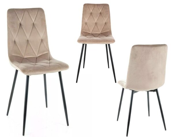 Трапезен стол Alan Velvet - 44 х 41 х 92 cm, различни цветове