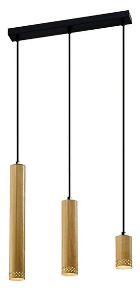 Висящ полилей TUBO 3xGU10/25W/230V дървен