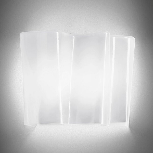 Artemide Logico Mini стенно осветление с ширина 25,3 cm, Затъмняване, Бял, Дневна/трапезария, Стъкло, Дизайн