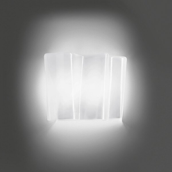Artemide Logico Mini стенно осветление с ширина 25,3 cm, Затъмняване, Бял, Дневна/трапезария, Стъкло, Дизайн