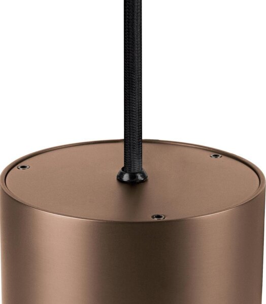 SLV LED висяща лампа Oculus, меден цвят, Ø 9 см, с функция „dim to warm“, Затъмняване, Мед, Дневна/трапезария, Алуминий, Модерен