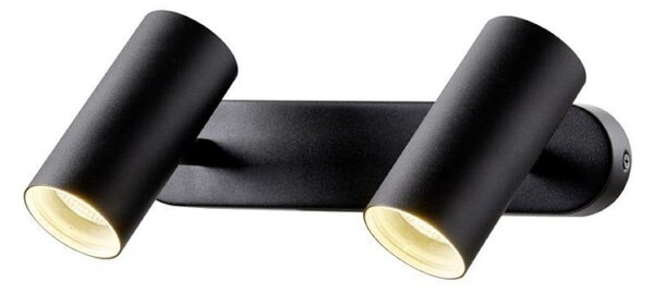 SLV таванни прожектори Noblo, черни, димируеми до топли, дължина 24 cm, Затъмняване, Черен, Дневна/трапезария, Алуминий, Модерен