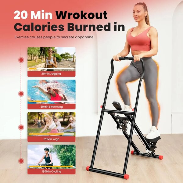 Stepfit™ степер за стълби с дръжка, StepFIT™ степер за стълби с дръжка - Черно