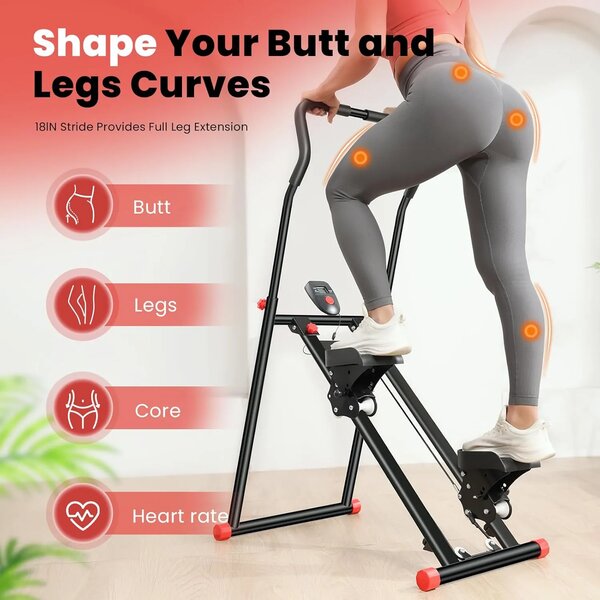 Stepfit™ степер за стълби с дръжка, StepFIT™ степер за стълби с дръжка - Черно