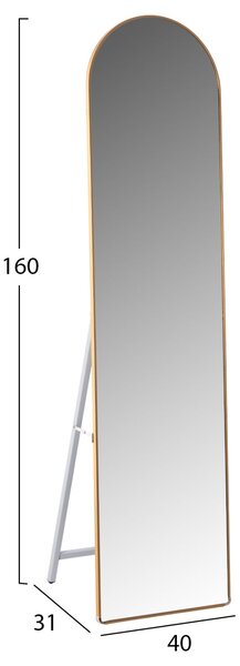 Подово огледало Джоли златист цвят 40x31x160см