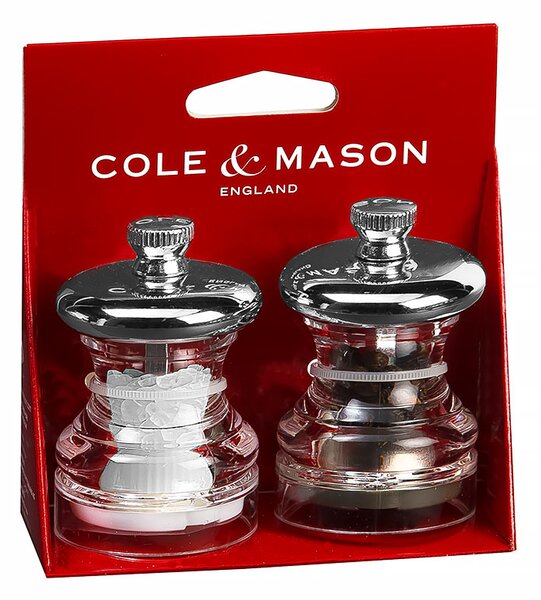COLE & MASON Комплект мелнички за сол и пипер “PO3“ - 6,5 см