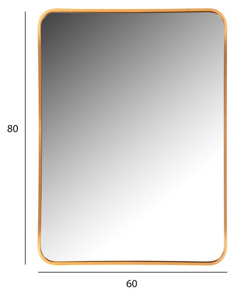 Огледало с рамка златист цвят 60x3x80см