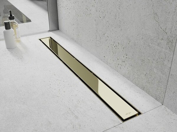 Mexen Flat M13 линеен сифон 2в1 50 см, златен - 1510050-15