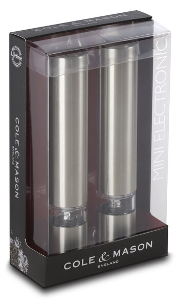 COLE & MASON Комплект електрически мелнички за сол и пипер “CHISWICK MINI“ - 17,5см