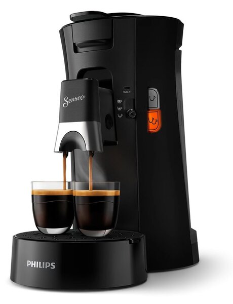 Кафемашина на дози Philips Senseo CSA230/61, 1450W, 1bar, 0.9l вместимост на резервоара за вода, индикатор за отстраняване на котлен камък, черна