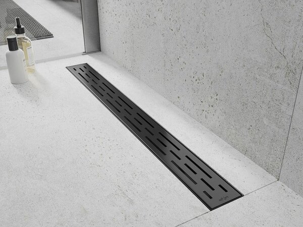 Mexen Flat 360° M01 въртящ се линеен сифон 50 см, черен - 1720050-40