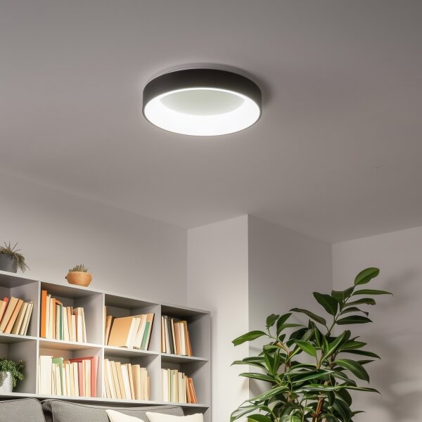 Brilagi - LED димируемо таванно осветително тяло LED/40W/230V 3000-6500K черно + дистанционно