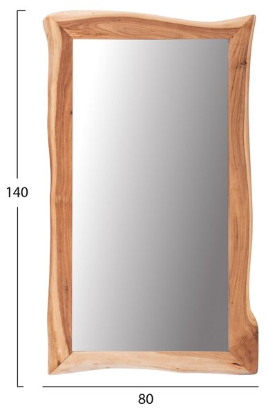 Огледало рамка акациево дърво натурал 140x80x4