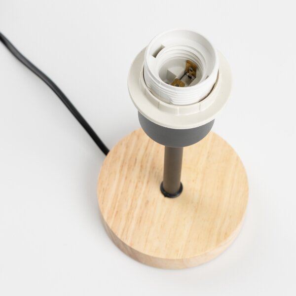 Brilagi - Настолна лампа BOBO WOOD 1xE27/25W/230V дъб/черна/бежова/на точки