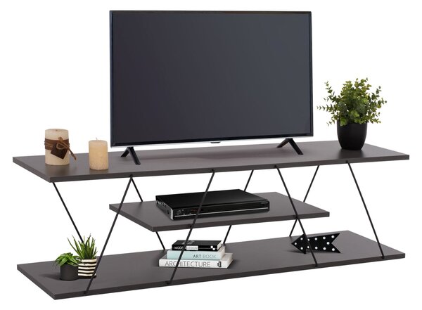 Тв шкаф TARS тъмно сив цвят 120x32x33.2