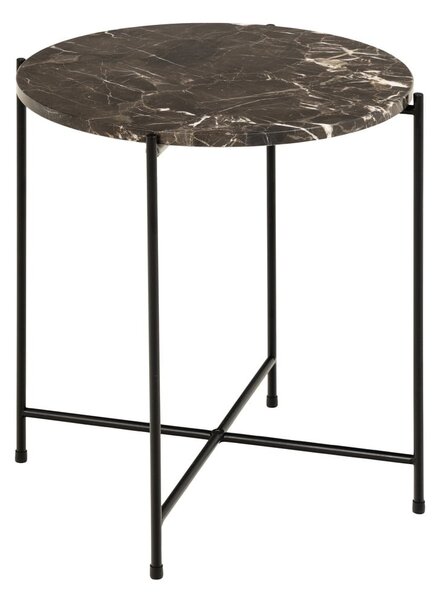 Кръгла странична масичка с мраморна плоча ø 42 cm Avila – Actona
