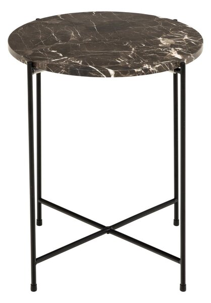 Кръгла странична масичка с мраморна плоча ø 42 cm Avila – Actona