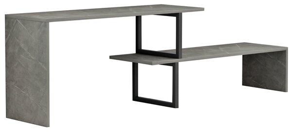 Тв шкаф BRIGGITE сив цвят 160x30x45