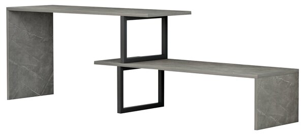 Тв шкаф BRIGGITE сив цвят 160x30x45