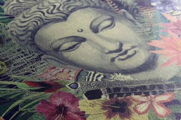 Картина на платно – Буда на екзотичен фон