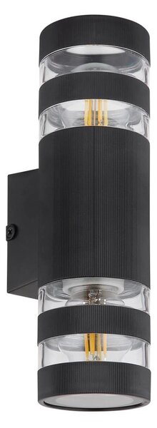 Globo 78260S - Настенно осветително тяло HAYES, 2xE27/10W/230V, черно